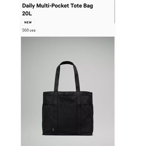 NWT Lululemon Daily Multi-Pocket Tote